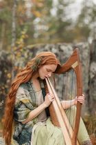 Zhuang Sheng Mengdie Butterfly 22-string all solid wood fairy harp Celtic small harp portable niche instrument