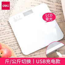 Del 86100 scale home adult electronic baby health scale dormitory small charging human body