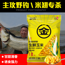 Jinlong fresh corn nest material tender sweet corn bait Big thing specializes in carp grass nest material corn grain fishing bait