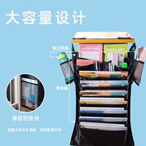 72364 large capacity hanging book bag thickened Oxford cloth book bag desk storage student desk book Hanging Bag