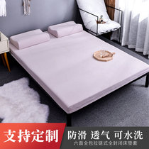 Pure cotton thickened non-slip latex mattress protective cover Zipper type 6-sided all-inclusive fitted sheet custom Tatami bed cover cover