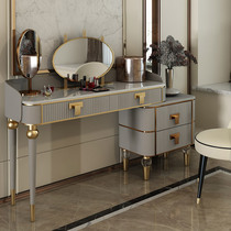 Light luxury makeup table bedroom custom marble post-modern bedside table combination luxury dressing table storage cabinet integrated