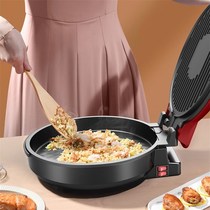 Electric cake block double-sided pot household heating deepening pancake pancake machine large caliber electric cake stall multi-function frying machine