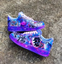  (Customized appreciation)AF1 sneakers custom flow sakura one piece Luffy Es Solonka two graffiti hand-painted