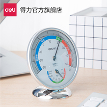 Del temperature and hygrometer wall-mounted household temperature and hygrometer hanging pharmacy warehouse indoor and outdoor high precision