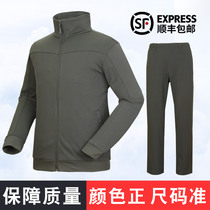 New long-sleeved physical training clothing winter physical clothing suit mens quick-drying breathable sportswear trousers casual running