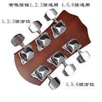 Guitar accessories folk guitar tuning string button semi-enclosed acoustic guitar piano knob twist head iron shaft alignment