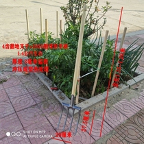  Agricultural tools Fork ripping soil and turning artifact Deep turning manganese steel forging digging Water chestnuts horseshoe Sweet potato yam ginger wasteland Agricultural