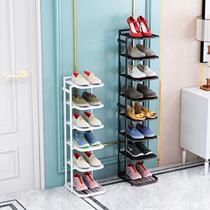 Shoe rack rack iron home beautiful indoor simple put narrow door outside slit dormitory shoe cabinet small shoes