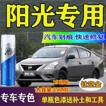 Suitable for Nissan Nissan Nissan Sunshine Repainting Titanium Air Gold Special Vehicle Paint Platinum Gray Car Scratch Repair Self-spray Paint