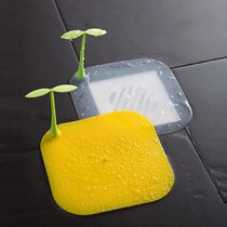 Bean sprouts floor drain small bean sprouts cute bean sprouts shape sewer deodorant artifact pad silicone anti-insect anti-odor floor drain cover