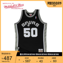 Mitchellness Robinson 98-99 Spurs SW retro jersey MN joint mens and womens basketball clothes trend