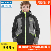 Decathlon childrens ski suit quick-drying boys and girls middle and large childrens baby ski childrens clothing KIDK