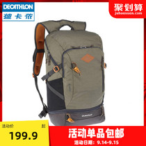 Decathlon backpack backpack male outdoor mountaineering bag casual female laptop bag sports big schoolbag ODAB