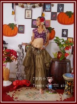 Tribal belly dance popular fine cotton 4-layer 16-meter skirt clothing EH62