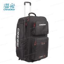 Cressi Moby 5 Diving Pull Rod Case With Castors Towing Bag Large Capacity 115L Diving Kit Suitcase Bag