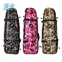 WaterPro Long Footed Webbing Bag Free Diving Water Scuba Snorkeling Triple Treasure Kit Bag Double Shoulder Backpack Abrasion Resistant