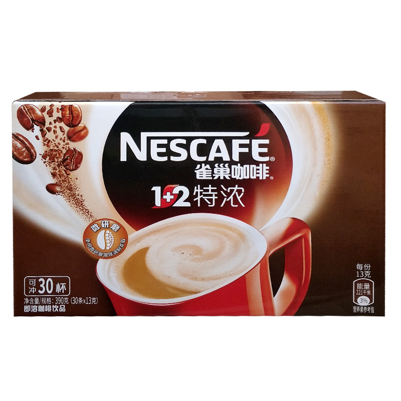 Nestle coffee 1 plus 2 strong instant curry 390g (30 x 13g) box can be washed 30 cups