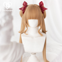 Myrtle) 70cm extra long double horsetail tiger clip set) Wig) Dcoucou Douhua home