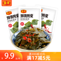Guosheng spicy kelp tablets knot 140g open bag ready-to-eat casual snacks unhungry Net red healthy snacks