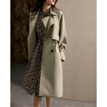 Laughan Pavilion い Autumn wear 2021 New stretch fabric double suit collar windbreaker coat FYA461269AG
