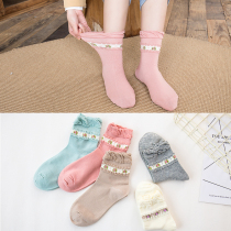Spring Summer style All cotton Moon Sox socks Pure cotton Pregnant Woman Socks Postnatal Loose Big Code Pine Stomp Socks Wide Mouth Socks