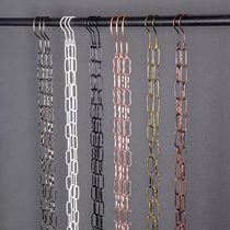 Womens clothing shop hanger long hook hanging clothes chain hanging chain adhesive hook set iron chain link strip