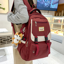 School bag female Korean version Harajuku ulzzang Junior high school students Middle school students High school students backpack large capacity backpack