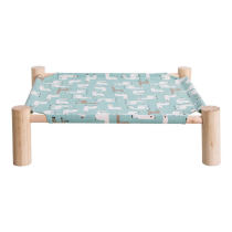 Four-corner solid wood trampoline hammock trampoline cat nest pet toy dormitory dormitory student multifunctional hammock cat nest