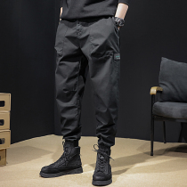 Casual pants mens Spring and Autumn New Korean version of the trend loose bunch feet ins overalls Tide brand Harlan trousers