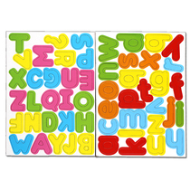 Whiteboard letter stickers uppercase and lowercase magnetic stickers children blackboard magnetic puzzles English words English puzzle stickers