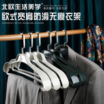  High-end household thickened hangers Non-slip seamless clothes hang wide-shouldered coats wardrobe storage clothes support clothing store hangers