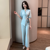 Health teacher high-end work clothes Hotel waiter work clothes Beauty salon spa technician Club foot therapist work clothes