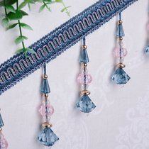 Curtain crystal beads lace decorative lace curtain accessories accessories hanging beads lace H-38