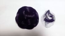 Benin dance shop soft ball head wig bag Latin dance modern dance costume styling bun headdress