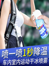 Cooling spray car in summer rapid cooling agent car cooling artifact