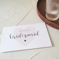 yours forever Exclusive design ins Bridesmaid Invitation Card bridesmaidcard Best Man Thank you card