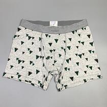Mens shorts pure cotton underwear male Young cotton four corners large-scale summer printing flat pants foreign trade single