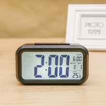  Temperature version Smart Clock Silent Clock Electronic Clock Light Sense Alarm Clock Snooze Bedside Clock LCD Alarm Clock