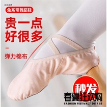 Childrens lace-up dance shoes body girls practice shoes soft bottom dancing shoes cat paws shoes women