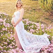 New pregnant woman photographed trailing sexy lace long nepotism photography Write a real smear fairy with a belly even dress