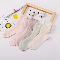 Moon Sox Summer Postnatal Songkou Cotton material Long cylinder Maternity Sox Spring autumn high cylinder Hygroscopic Perspiration Perspiration Autumn Winter Summer Pregnant Women Socks