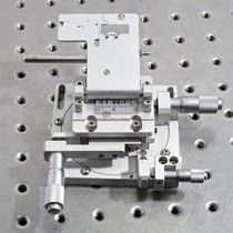 Used micrometer hand adjustment slide table XYR axis two-way displacement table rotating platform rotating disc 45mm