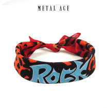 Rock flame headscarf Mens summer Japanese Baotou sunscreen hiphop thin square towel hairband American cycling sports