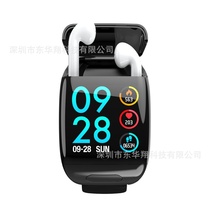New smart bracelet D8 Sports color screen heart rate oximeter step bracelet wireless TWS Bluetooth headset two in one