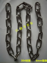 304 stainless steel chain 6mm thick chain pet dog iron chain iron chain chandelier chain sand bag chain