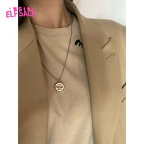 (Mall same) Demonic Pocket Retro Minimalist Letters Necklace Women 2022 Young Extravagant 100 Hitch Tide