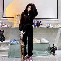 2022 Spring New Ocean Trendy Casual Fashion Fish Bone Sportswear Two Suits Light Ripeny Wind Port Taste