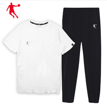 Jordan Sports Suit Mens 2022 Summer New Casual Fitness Running Tracksuit Sportswear Short Sleeve Sportswear