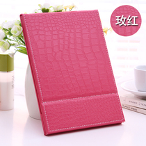 High grade leather makeup mirror large folding PU desktop mirror high quality portable table mirror beauty salon dressing mirror